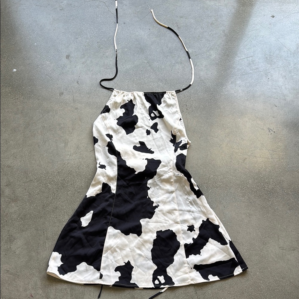 Urban Outfitters Black and White Halter Sundress